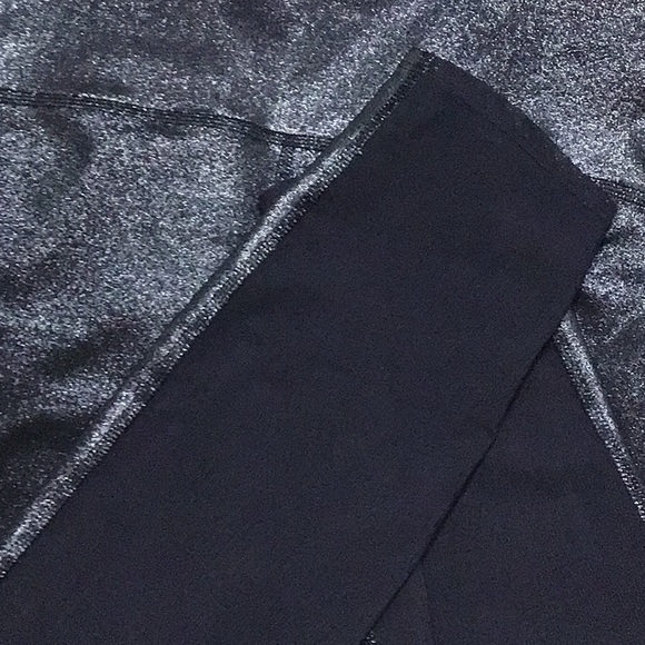 Joylab Black Glitter Mesh Leggings Size Large - Picture 5 of 6